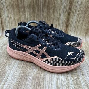 ASICS Fuji Lite 4 Women's Size 11 Trail Running Shoes Black Terracotta Gold NEW